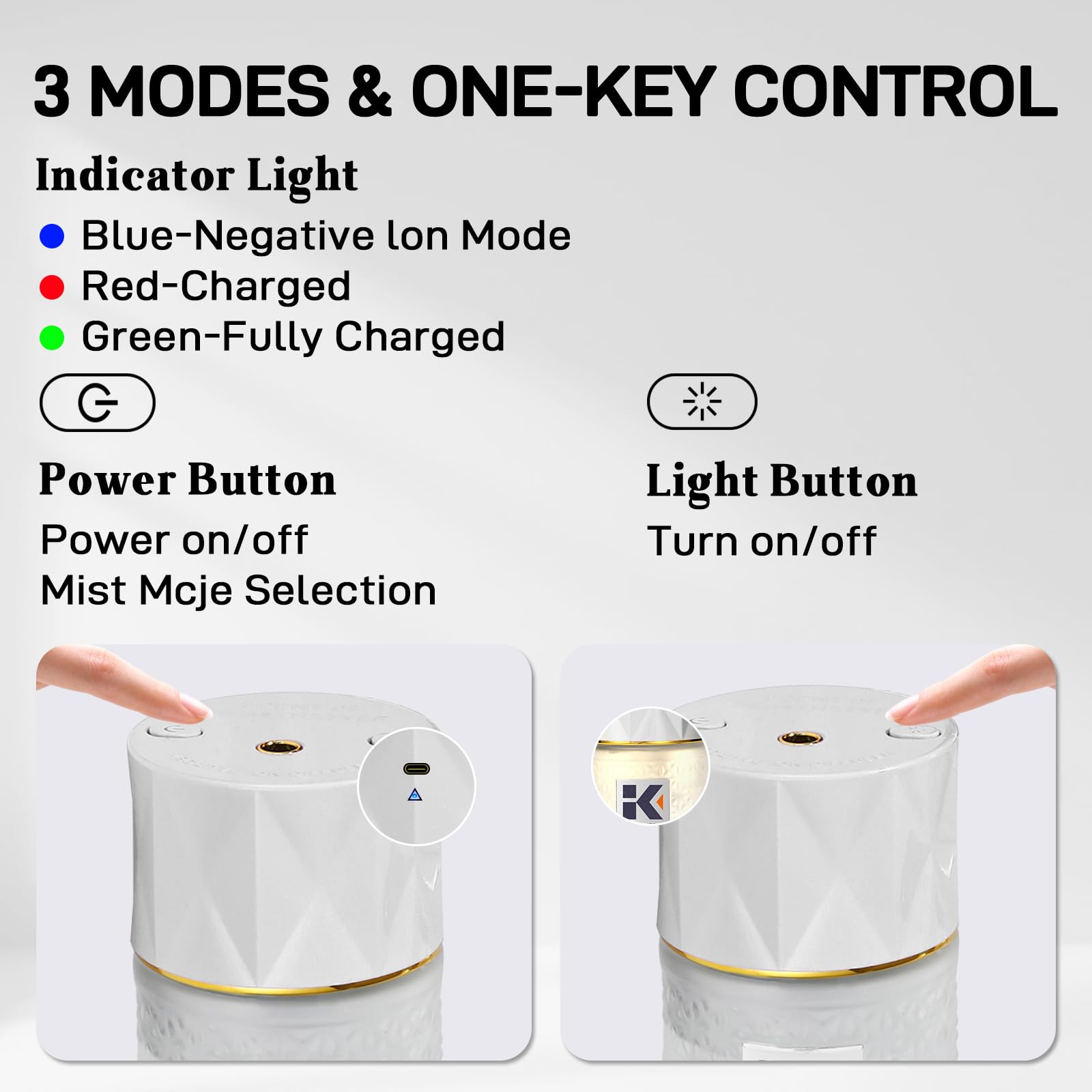 Ikeda Style-Life diffuser night-light creates a soft glow for calming evenings.
