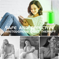 iKeener lamp uses 520nm green light filtration for targeted calm.