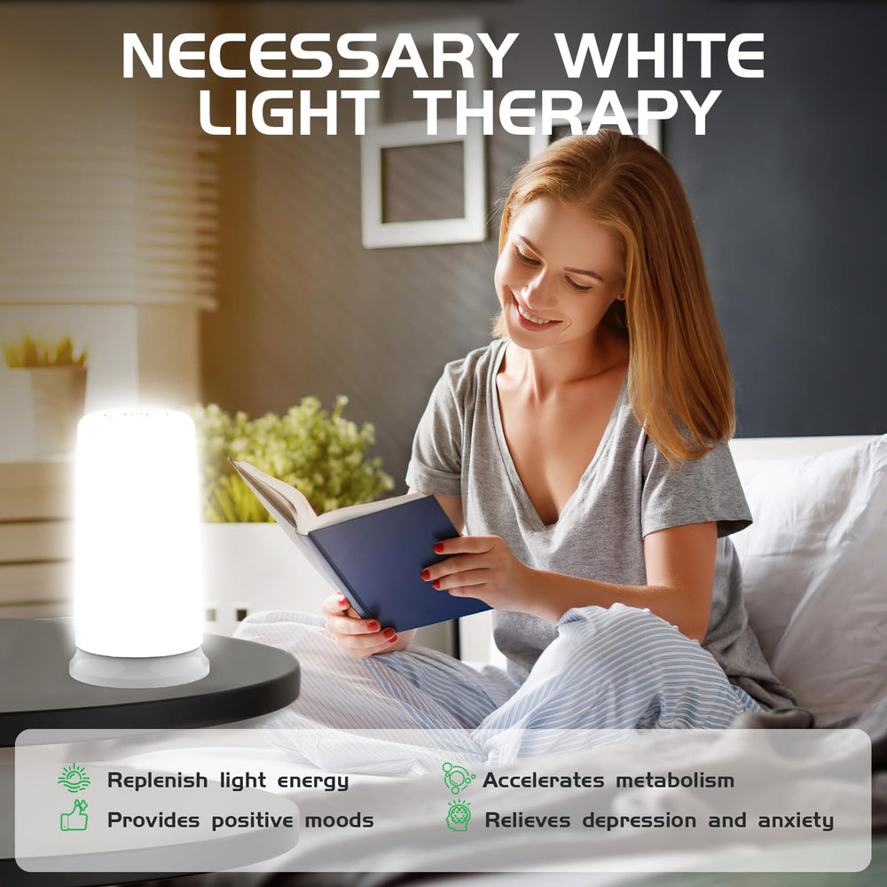 iKeener lamp emits warm white 3000K glow to boost mood and energy.