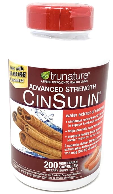 IKJ Advanced Strength Cinsulin Cinnamon bottle highlighting cinnamon blend for daily energy support