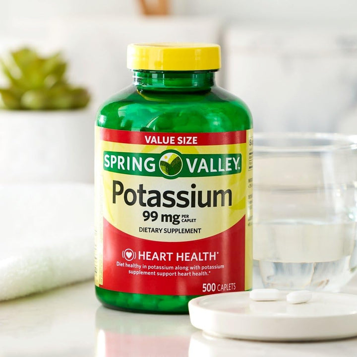 ikj Potassium Caplets nutrition panel notes 99 mg per caplet and easy dosing.