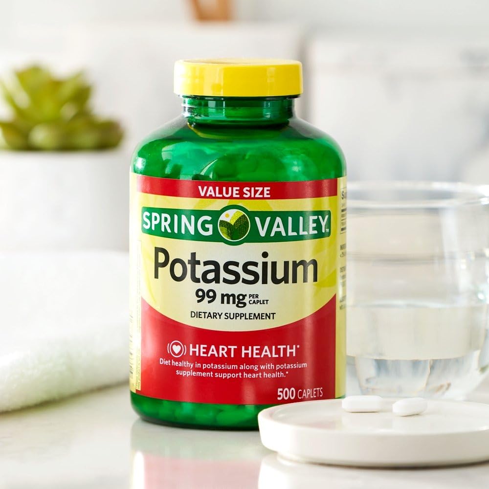ikj Potassium Caplets nutrition panel notes 99 mg per caplet and easy dosing.