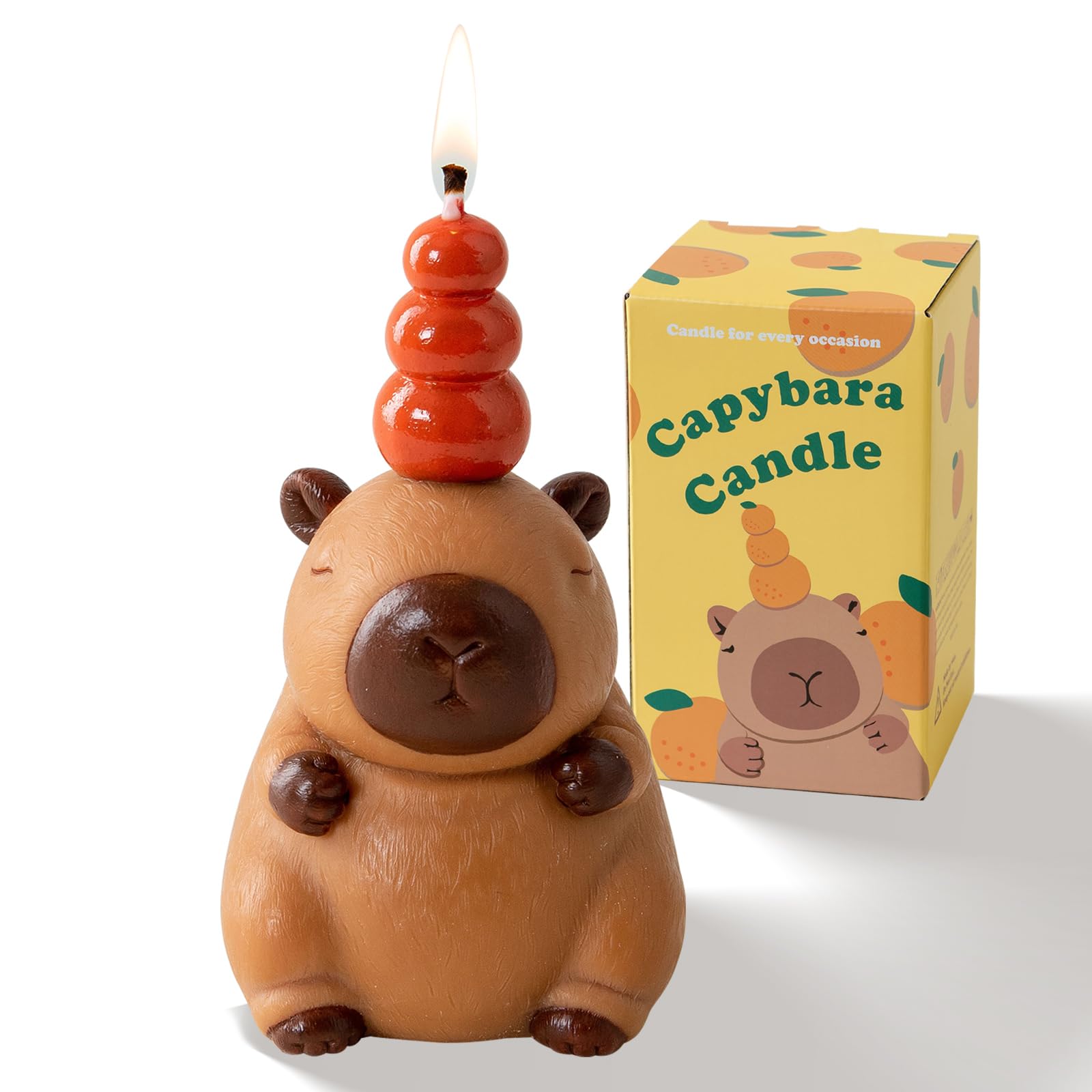 iLikePar Capybara candle packaging shows an elegant gift-ready box.