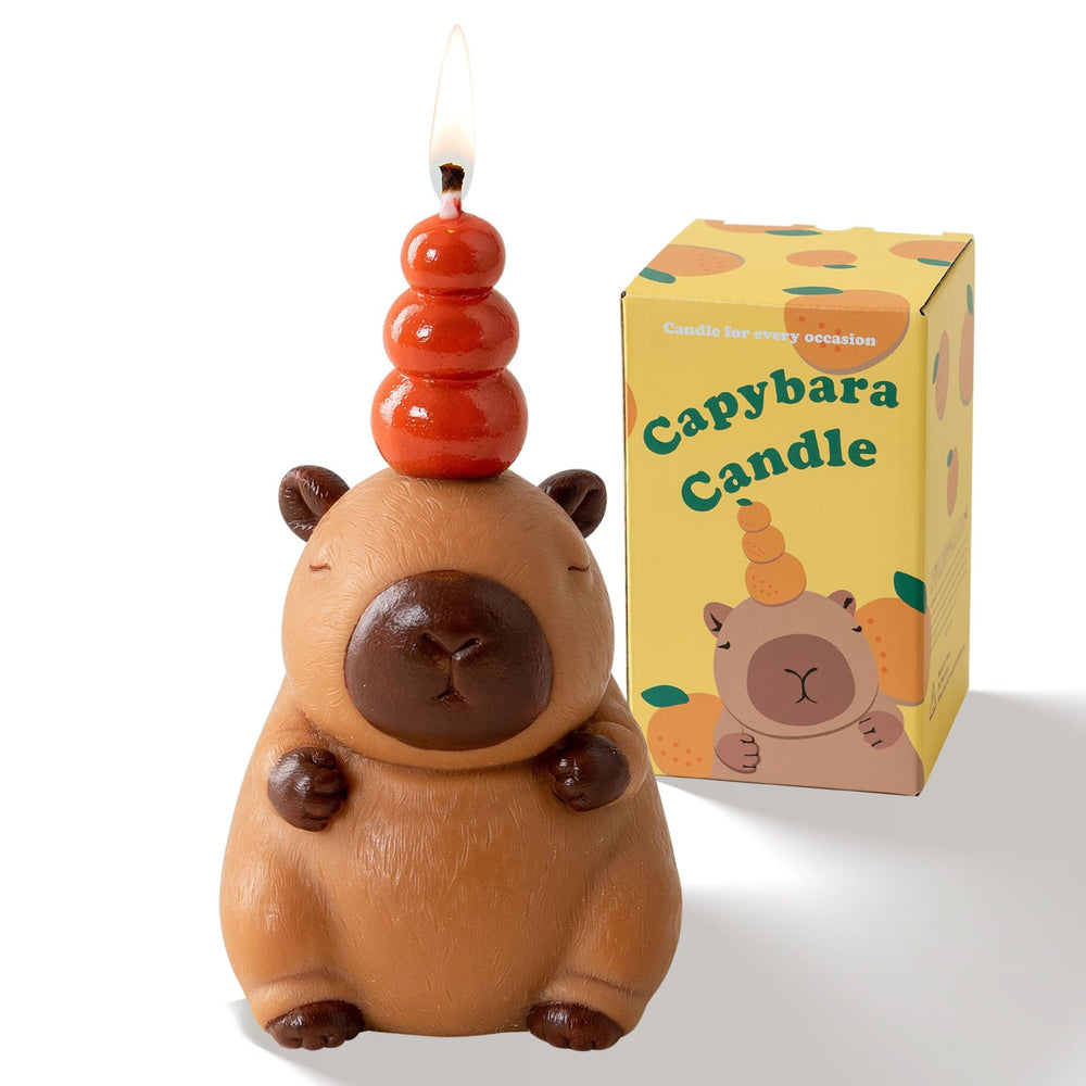 iLikePar Capybara candle packaging shows an elegant gift-ready box.