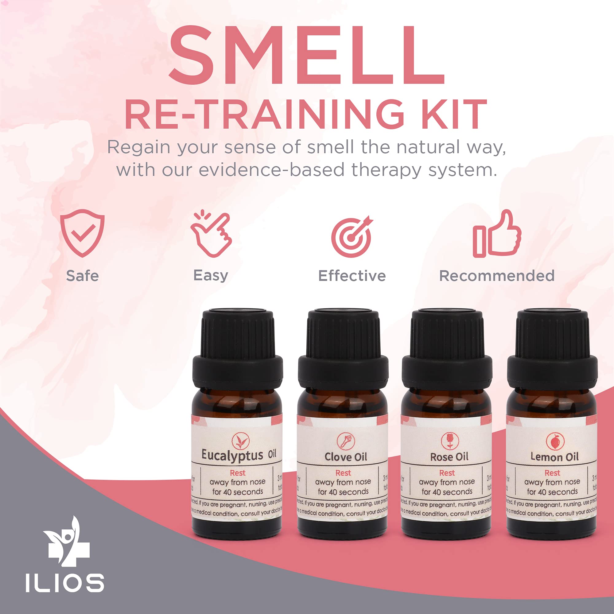ILIOS training accessories dropper bottles and guide for easy use