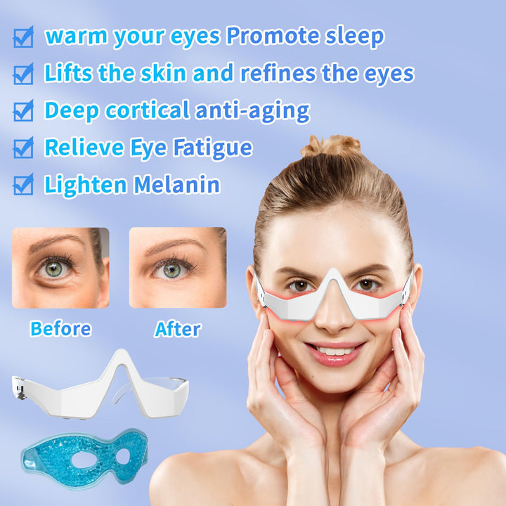 Iljimae ergonomic eye-contour 3D design hugs the eye shape for even light exposure.