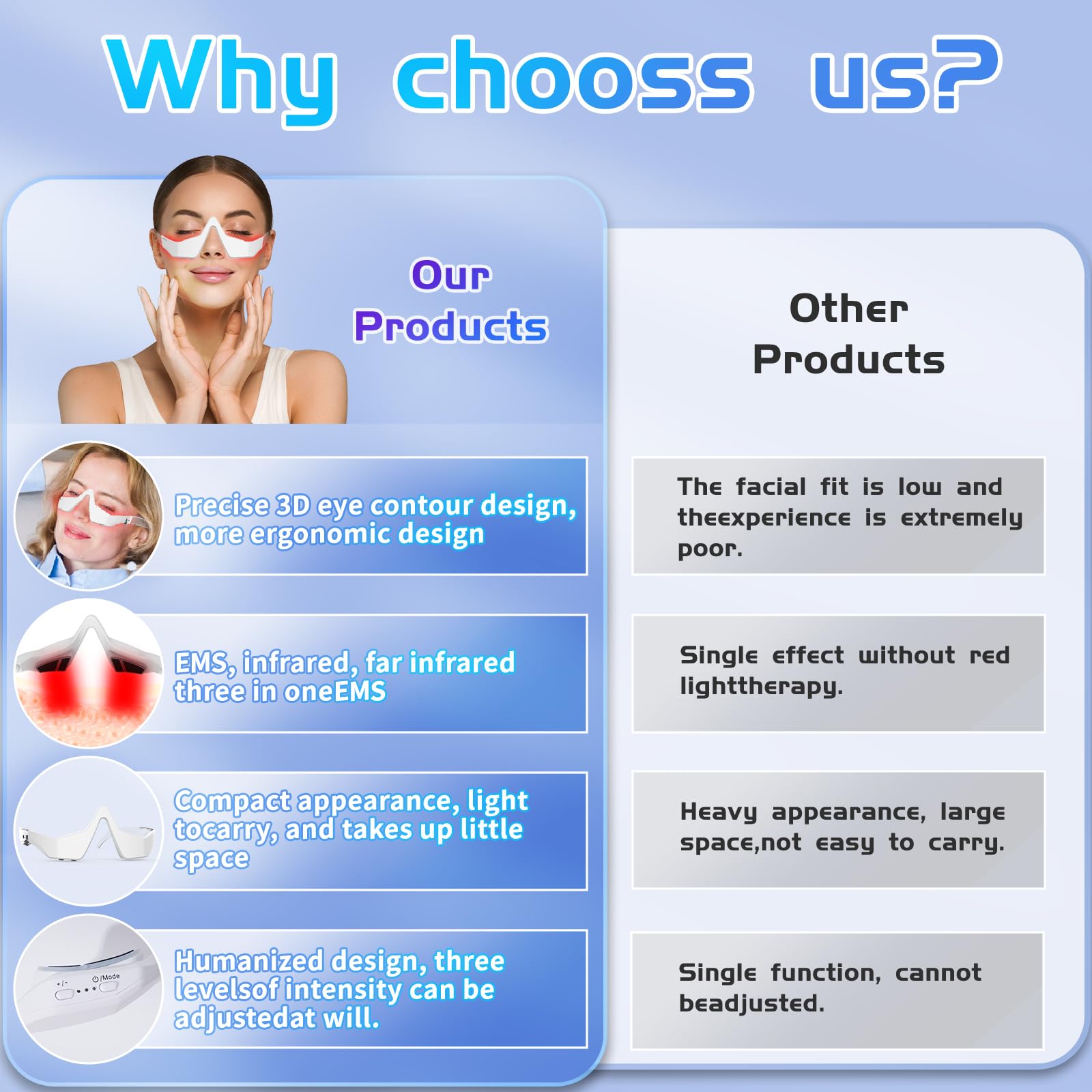 Iljimae eye massager with microcurrent targets morning puffiness.