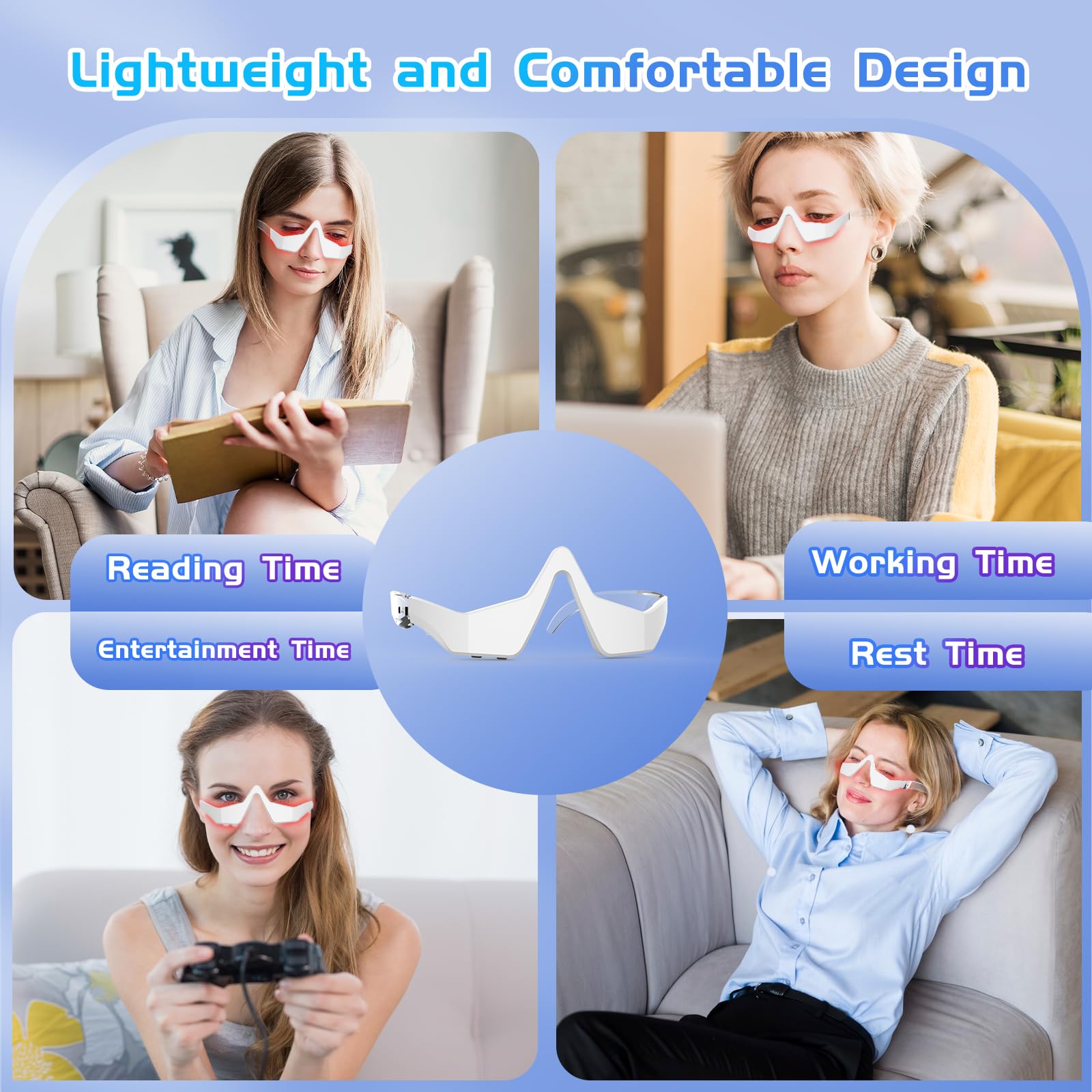 Iljimae rechargeable eye mask for home or office use, convenient and portable.