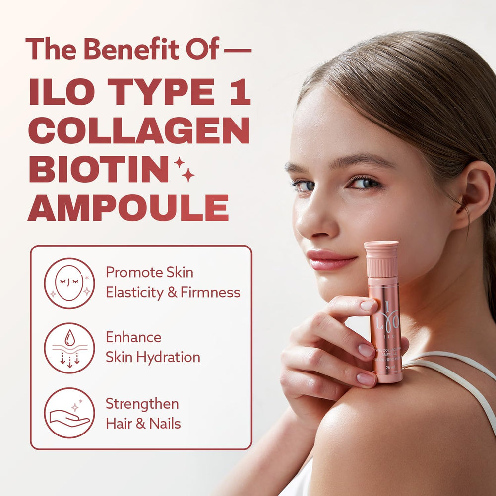 ILO Type 1 liquid collagen pour demonstrates quick absorption and daily-use potential.