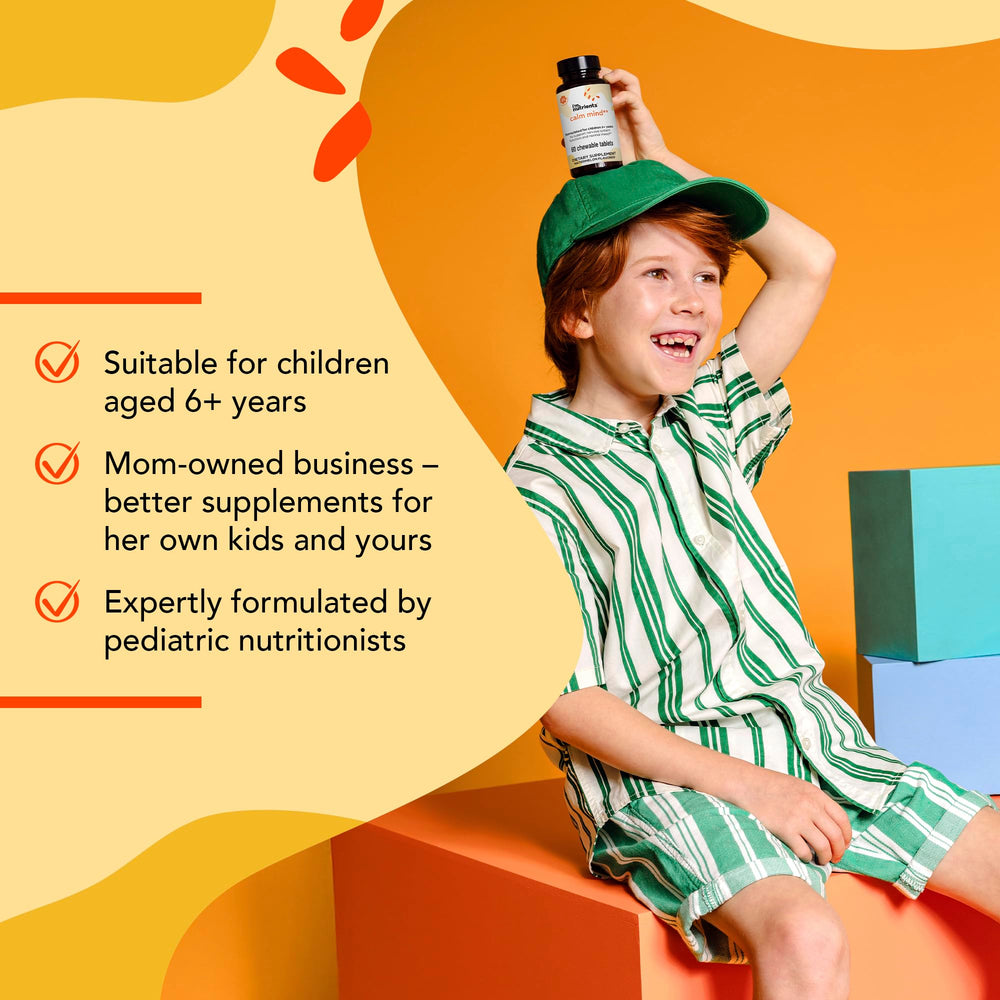I'm Nutrients Calm Mind gluten-free and milk-free allergen-friendly designation.