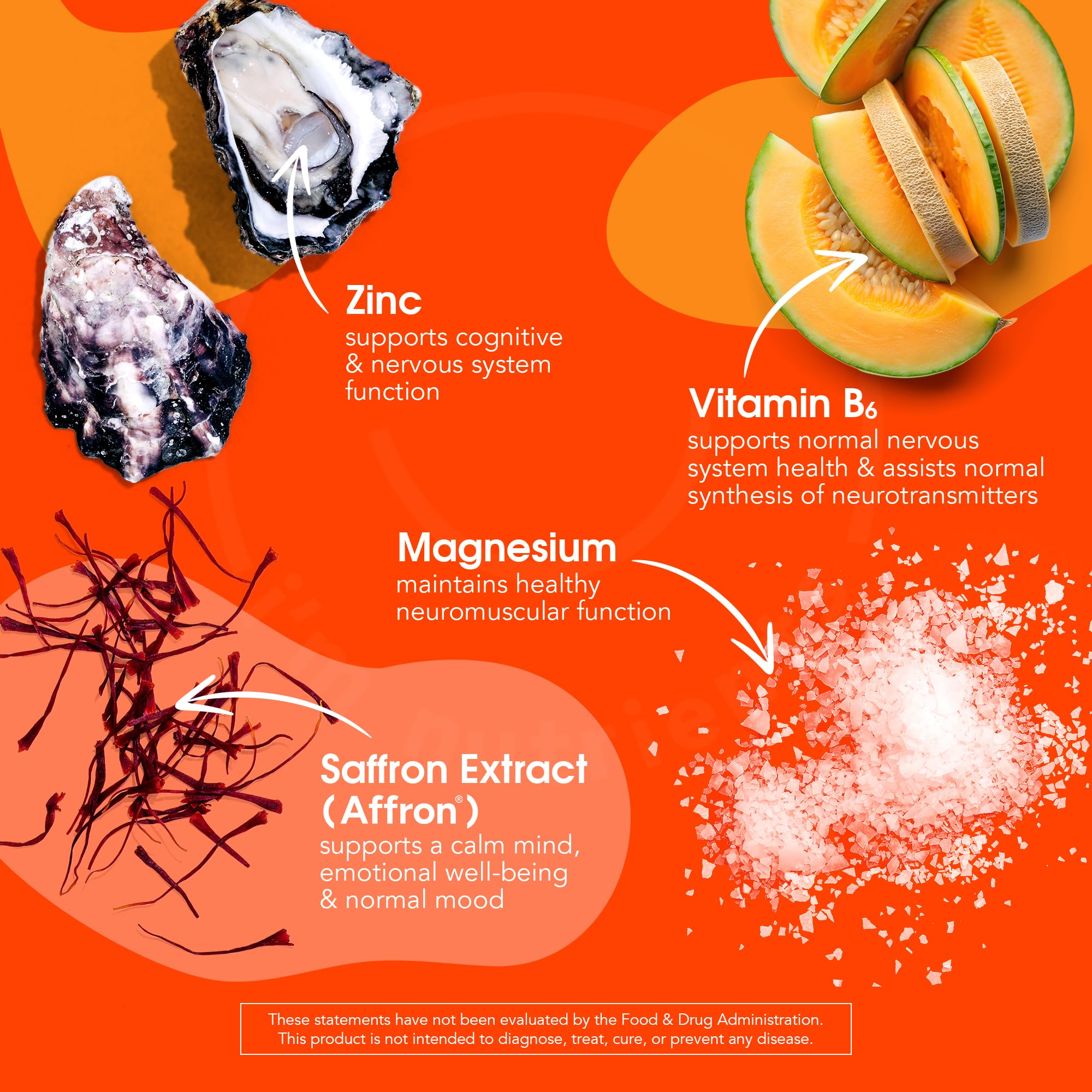 I'm Nutrients Calm Mind saffron closeup highlights mood-supporting saffron in kids formula.