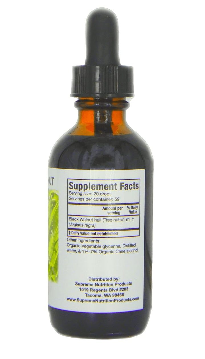 Product image 2: Supreme Nutrition Black Walnut Tincture, 2 fl oz | 59 Servings