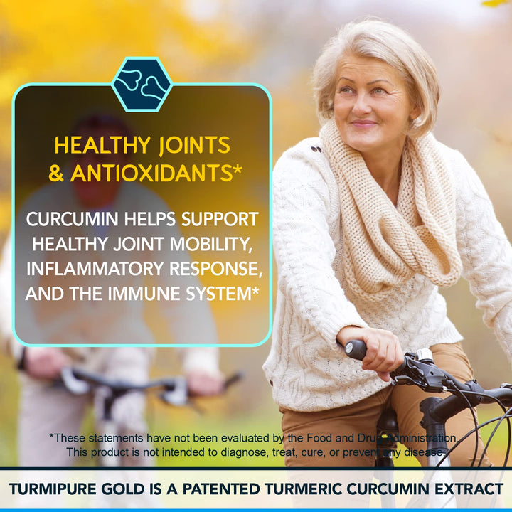 Product image 4: BioEmblem Turmeric Curcumin with Clinically Studied TurmiPure - 1 Small Cap Daily, 24x More Absorption Than Others - Joint Support, Healthy Inflammation Tumeric Supplements - Non-GMO - 30 Servings