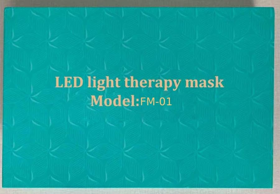 biuufish Red Light Therapy Face Mask — 7＋1 Colors, 850nm Near-Infrared, Portable Rechargeable