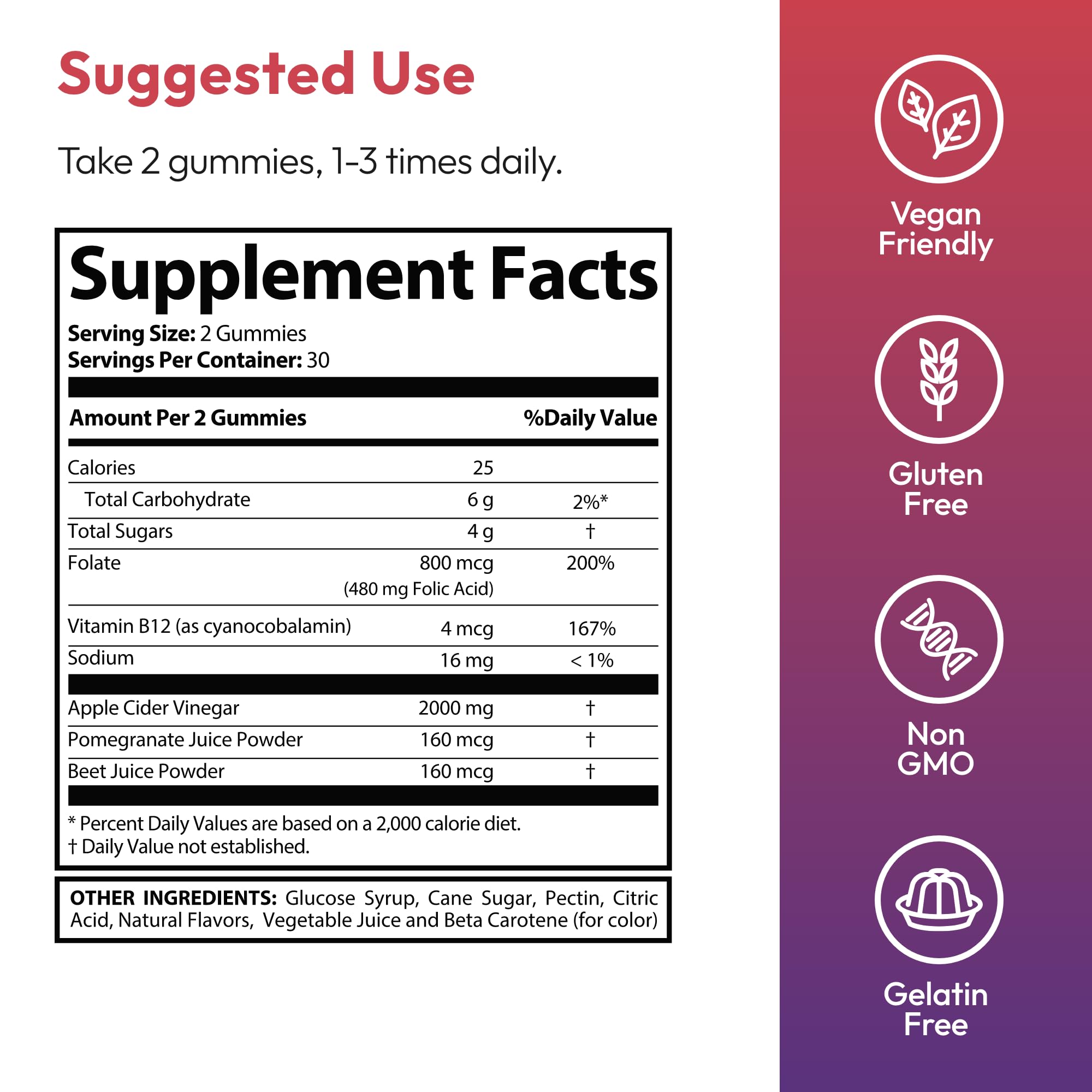 Justified Laboratories Destiny Keto ACV Gummies Extreme 3-Pack – Vegan, Non-GMO Apple Cider Vinegar Gummies