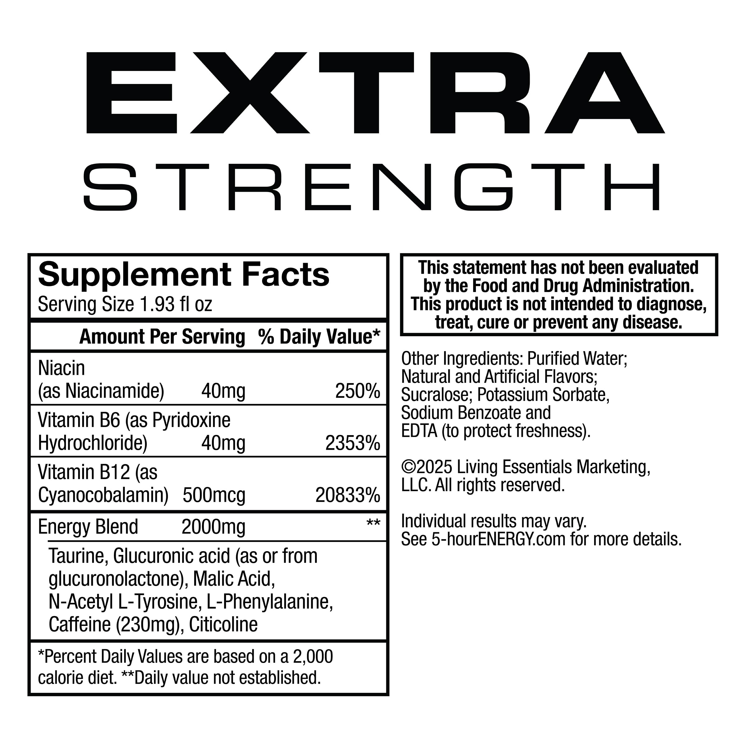 5-hour ENERGY Extra Strength Gamer Shots – Apple Bash Flavor, 1.93 fl oz (Pack of 24)