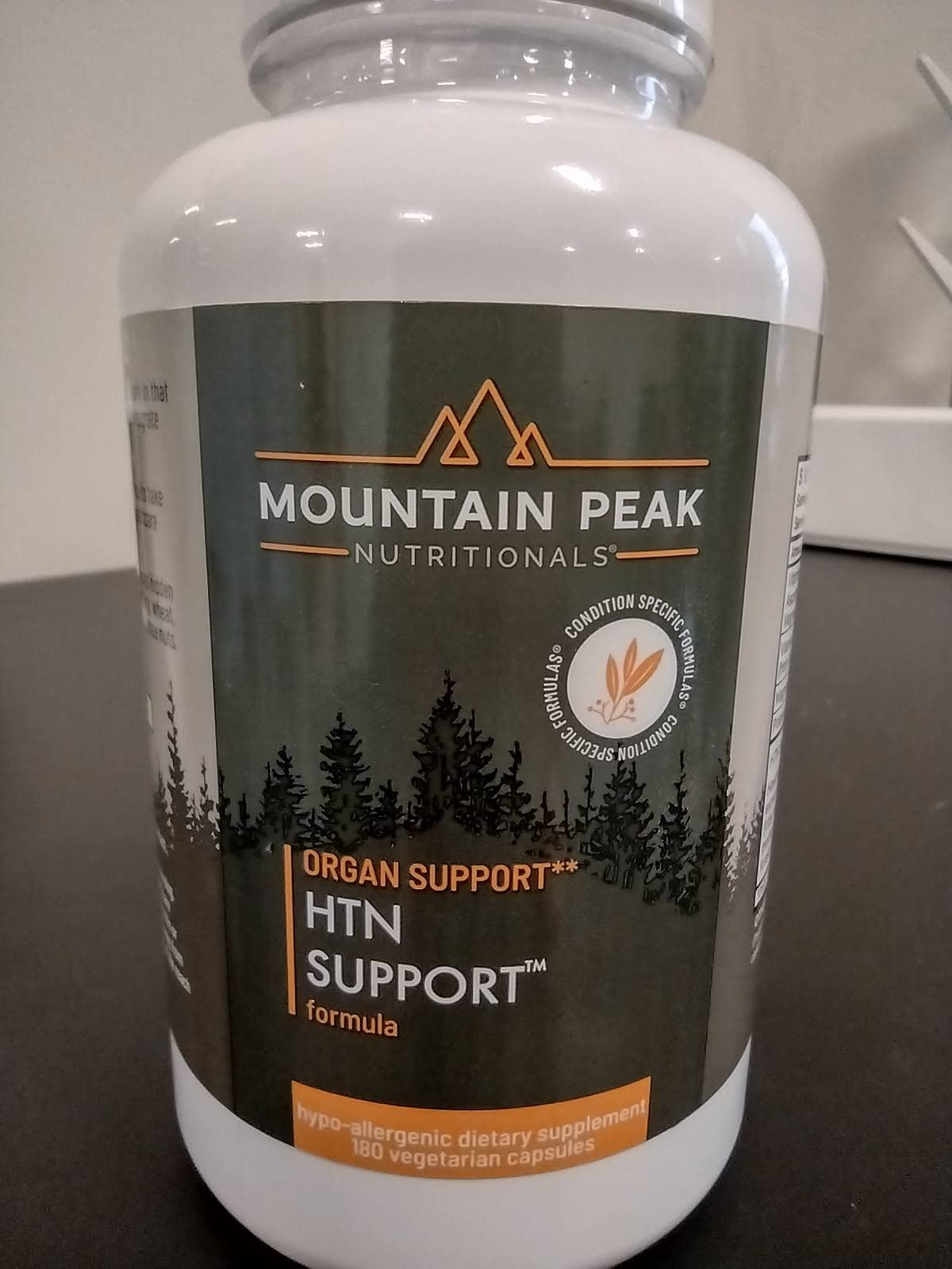Mountain Peak HTN Blood Pressure Support — Advanced Cardiovascular Formula with Rauwolfia, Hawthorn & Magnesium | 180 Veg Capsules