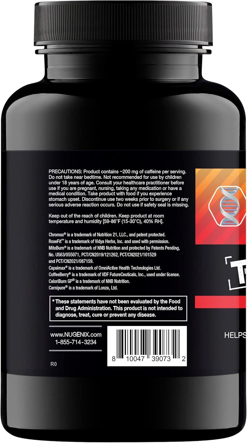Nugenix Thermo-X Thermogenic Fat Burner for Men – Extreme Metabolic Accelerator, 60 Count