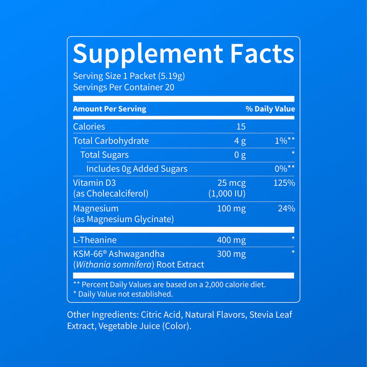 Product image 8: Nello Supercalm Powdered Drink Mix – Cortisol Support & Sleep Aid, Spiced Apple, 20 Ct