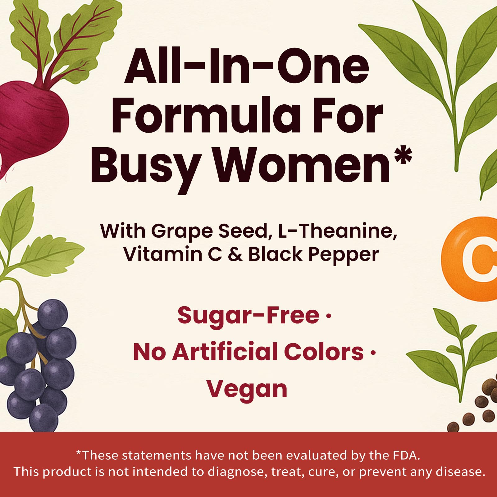 iMATCHME Grapeseed Extract pack emphasizes antioxidant-rich formula.