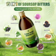 iMATCHME Soursop Bitters bottle with dropper for easy daily dosing.