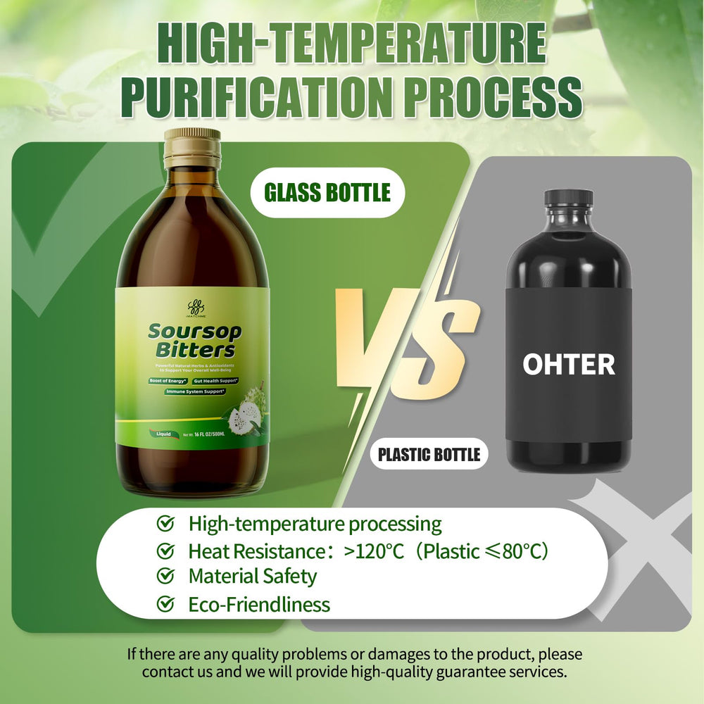 iMATCHME Soursop Bitters packaging with eco-friendly glass bottle