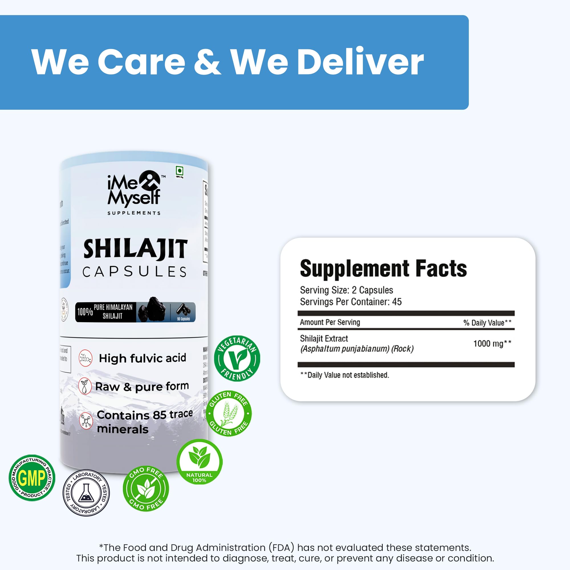 Active lifestyle scene with iMeMyself Shilajit Capsules during workouts.