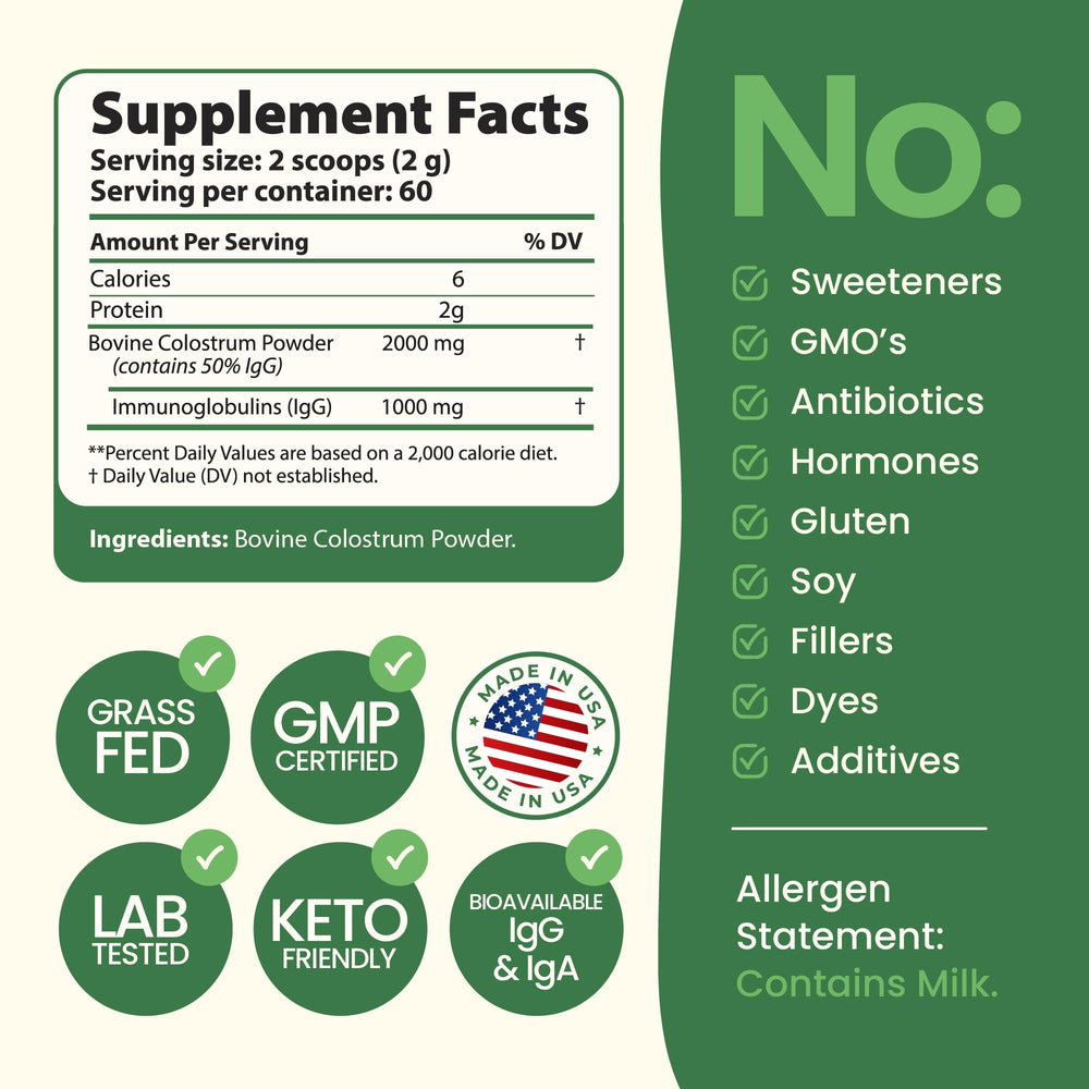ImmergeHealth Super Colostrum tin open emphasizes premium packaging