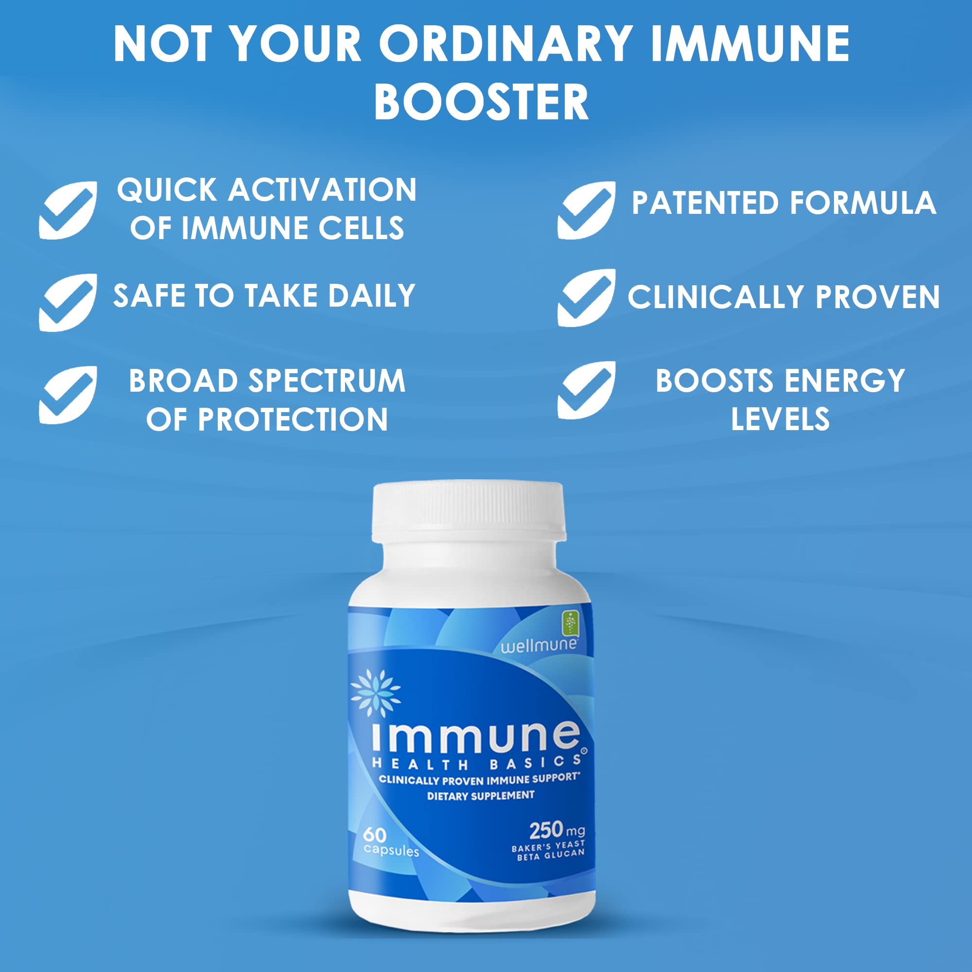 Immune Health Basics daily use capsules pictured for convenient everyday support