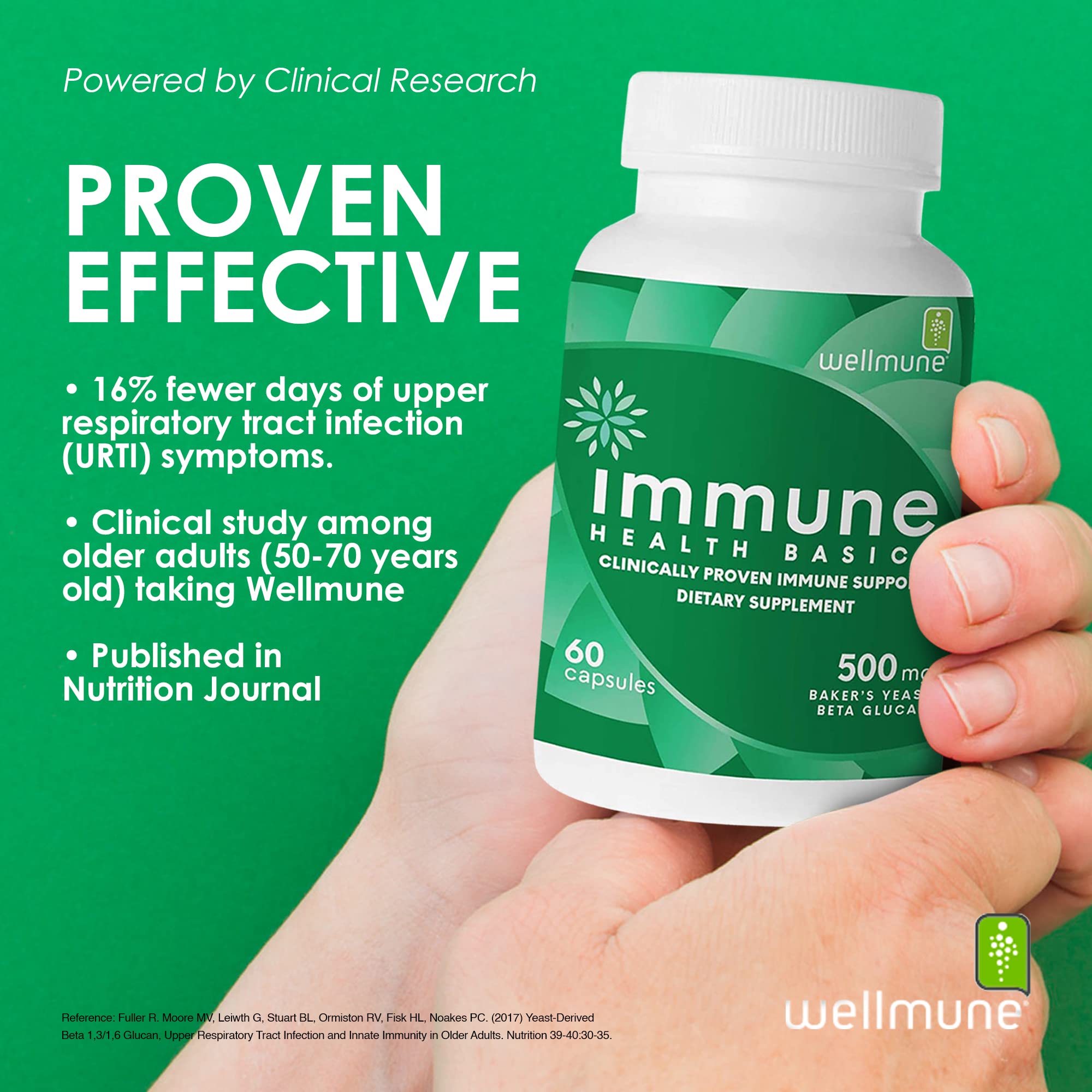 Immune Health Basics bottle showing gluten-free label