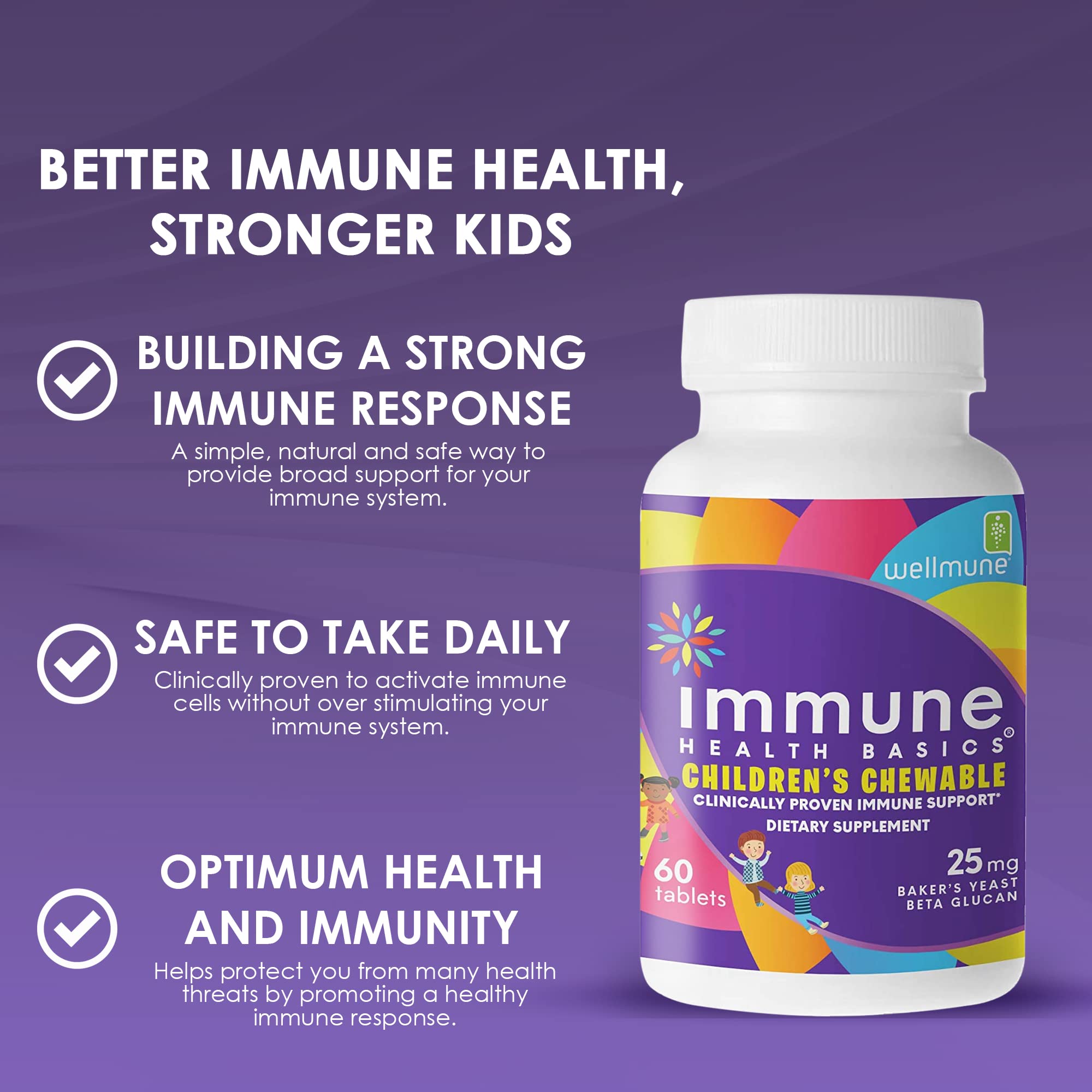 Natural orange-flavor chewables from Immune Health Basics offering kid-friendly daily immune support.