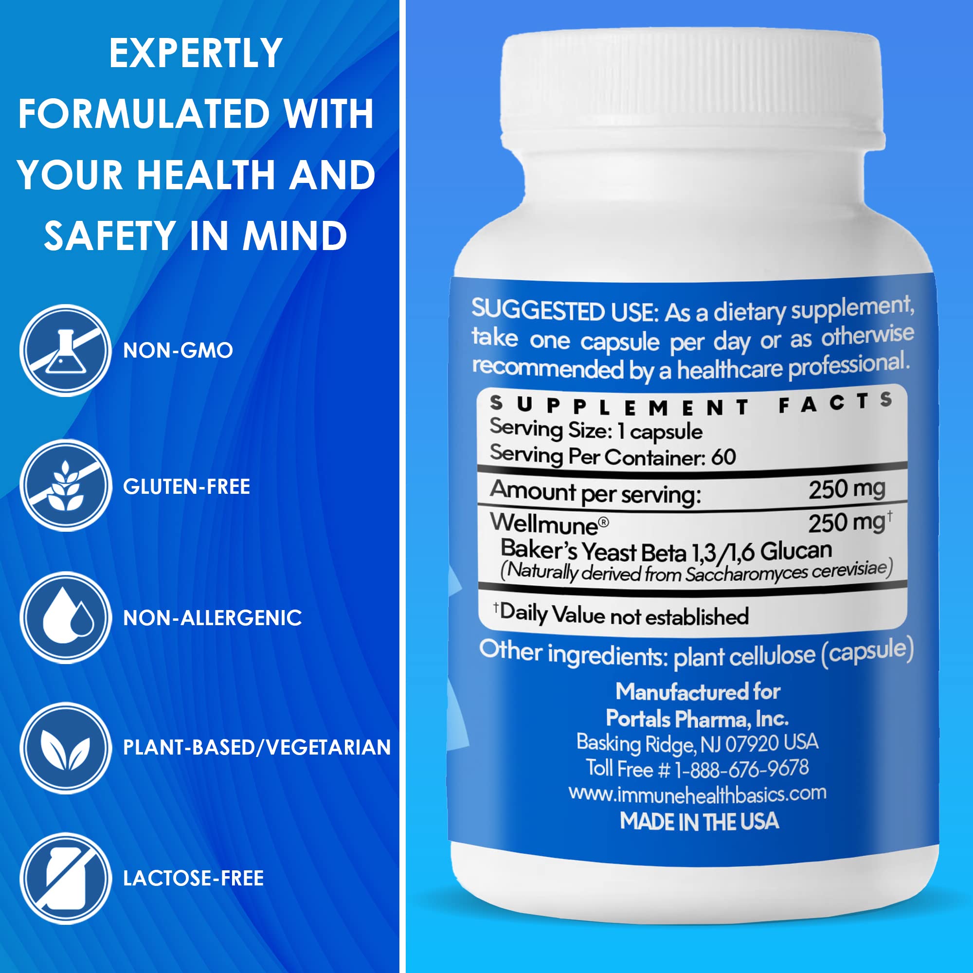 Immune Health Basics packaging highlights sustainable design and product integrity