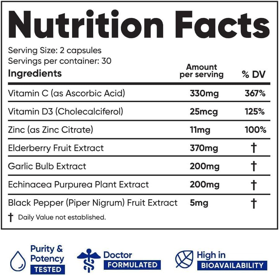 Immuneti Advanced Immune Support bottle side view suggests a simple, reliable daily routine.