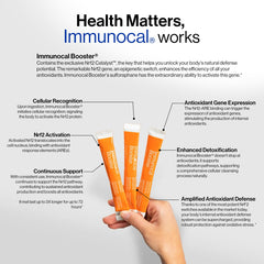 Immunocal Booster Energy green tea extract visual, natural caffeine for focus.