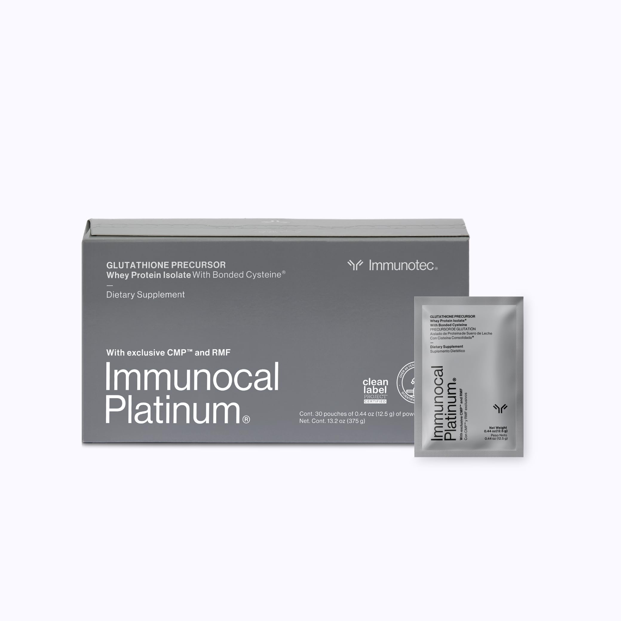 Immunocal Platinum, bote con proteina de suero aislada, soporte inmunitario.
