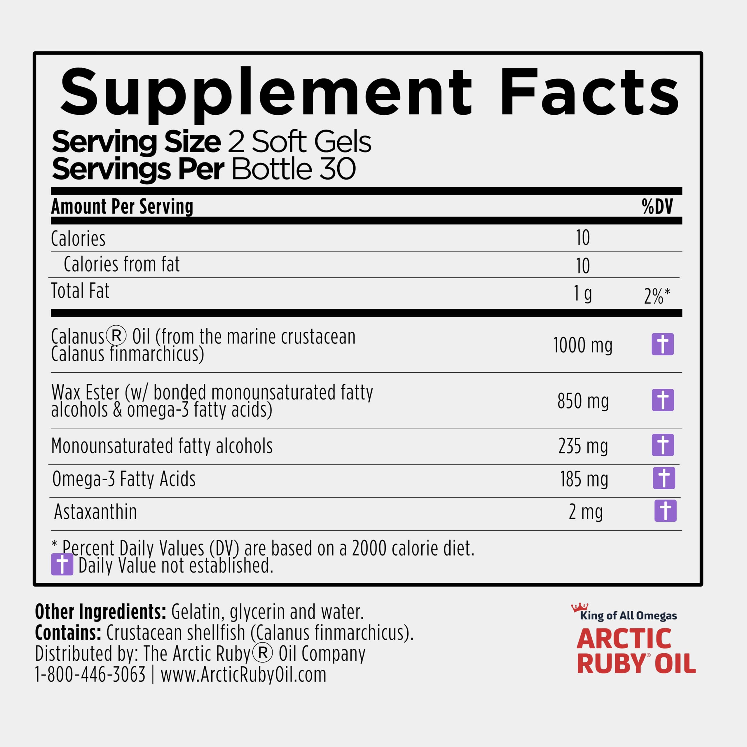 Immunocorp Arctic Ruby Oil astaxanthin 2mg for extra antioxidant potential.