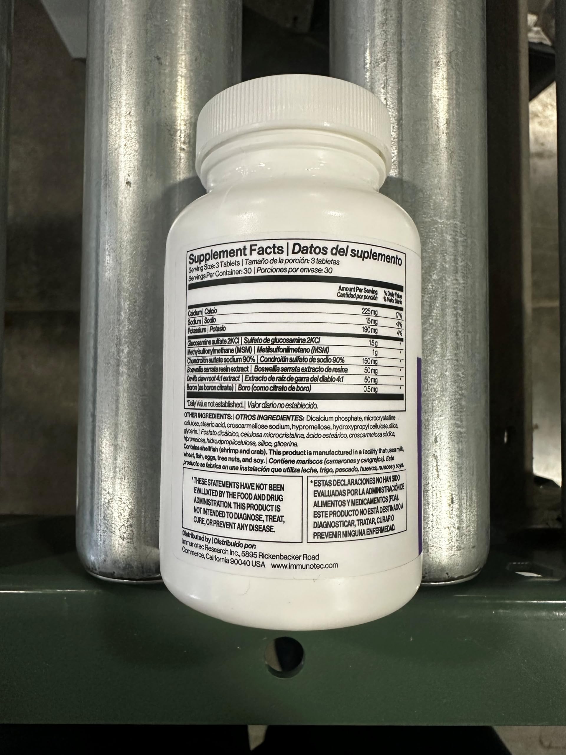 Immunotec Contralenta shellfish ingredients image notes shrimp and crab in the blend.