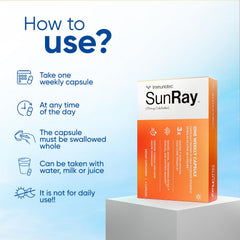 Immunotec Sunray box packaging shown for simple storage and travel