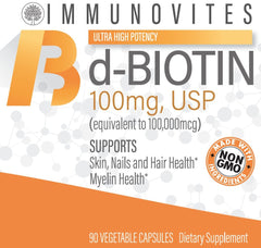 IMMUNOVITES dosing visual suggesting daily or multiple daily use