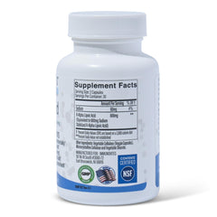 IMMUNOVITES Stabilized R-ALA bottle pour illustrating easy daily serving