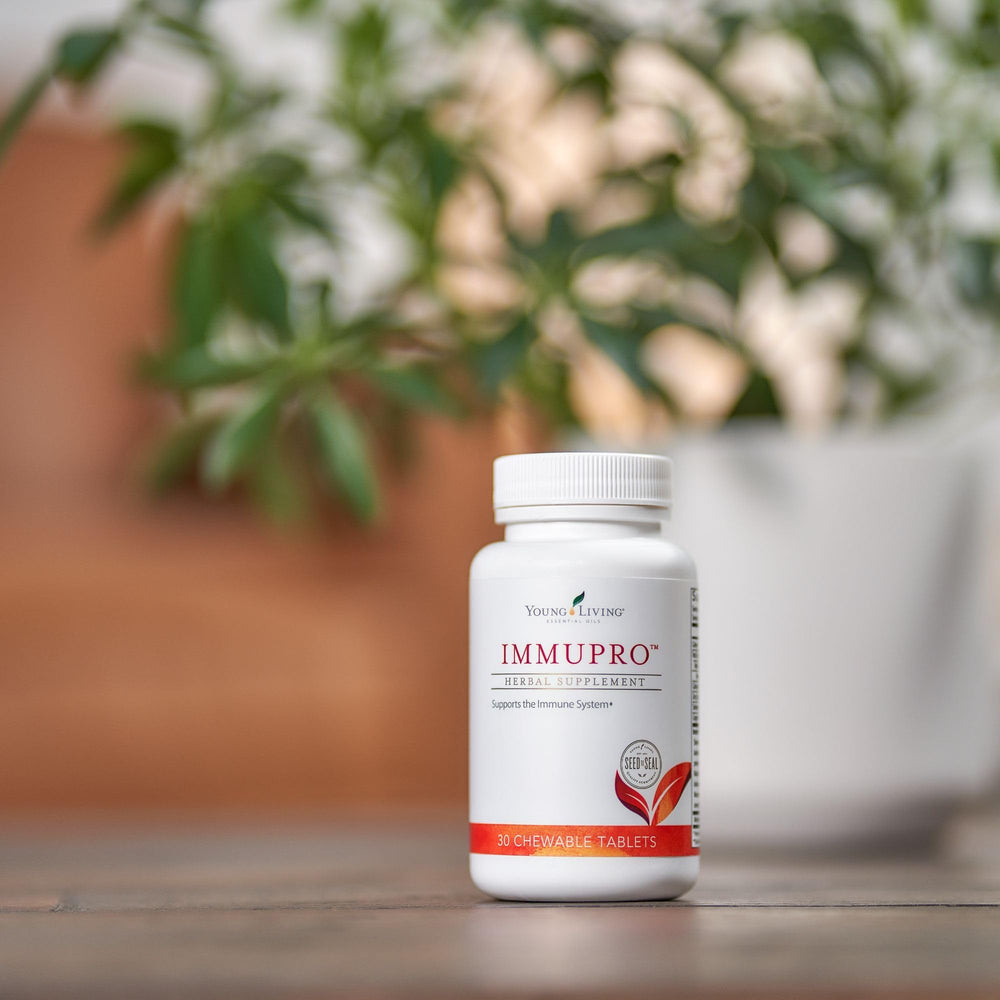 ImmuPro bottle on desk suggesting easy daily wellness habit