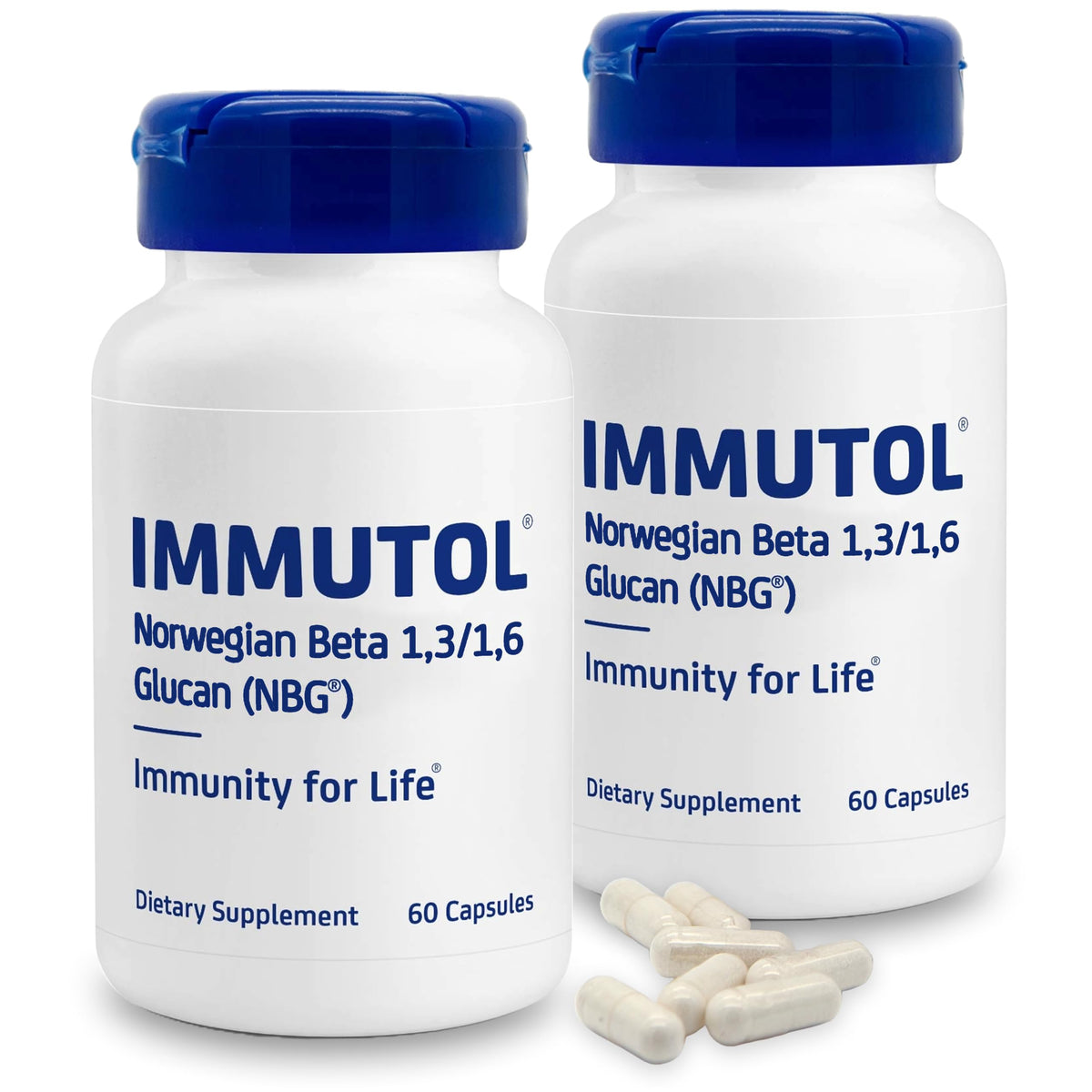 Immutol bottle front shows premium immune support for daily wellness.