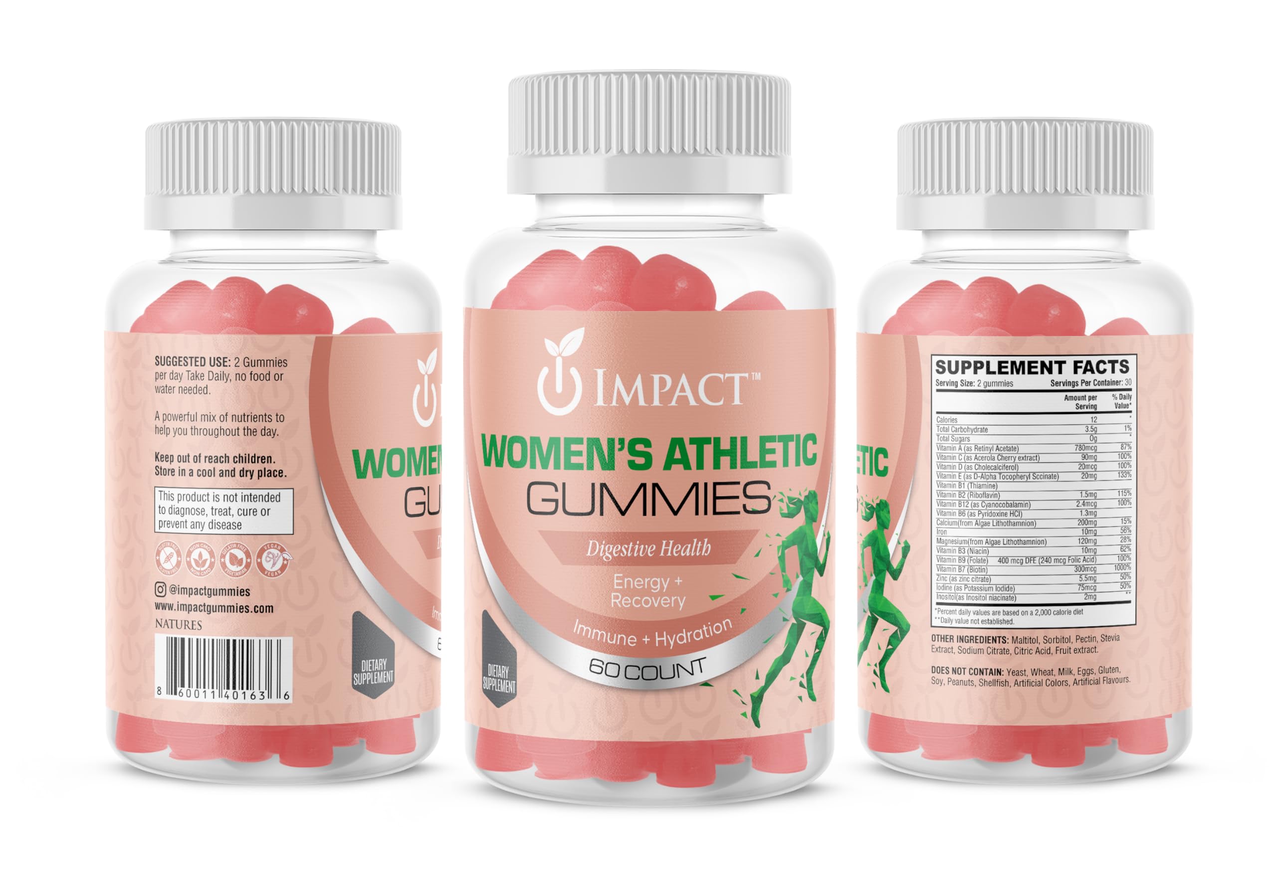 Impact Gummies beauty-benefits for hair, skin, nails during activity