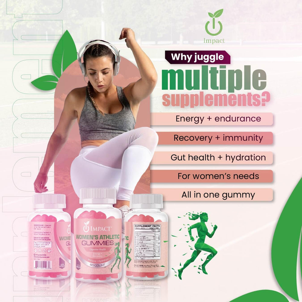 Impact Women’s Athletic Gummies energy-boost for workouts