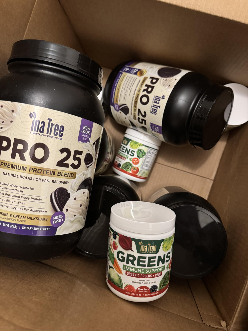 On‑the‑go mix of INA TREE HEALTH REVIVE Pro 25 being prepared