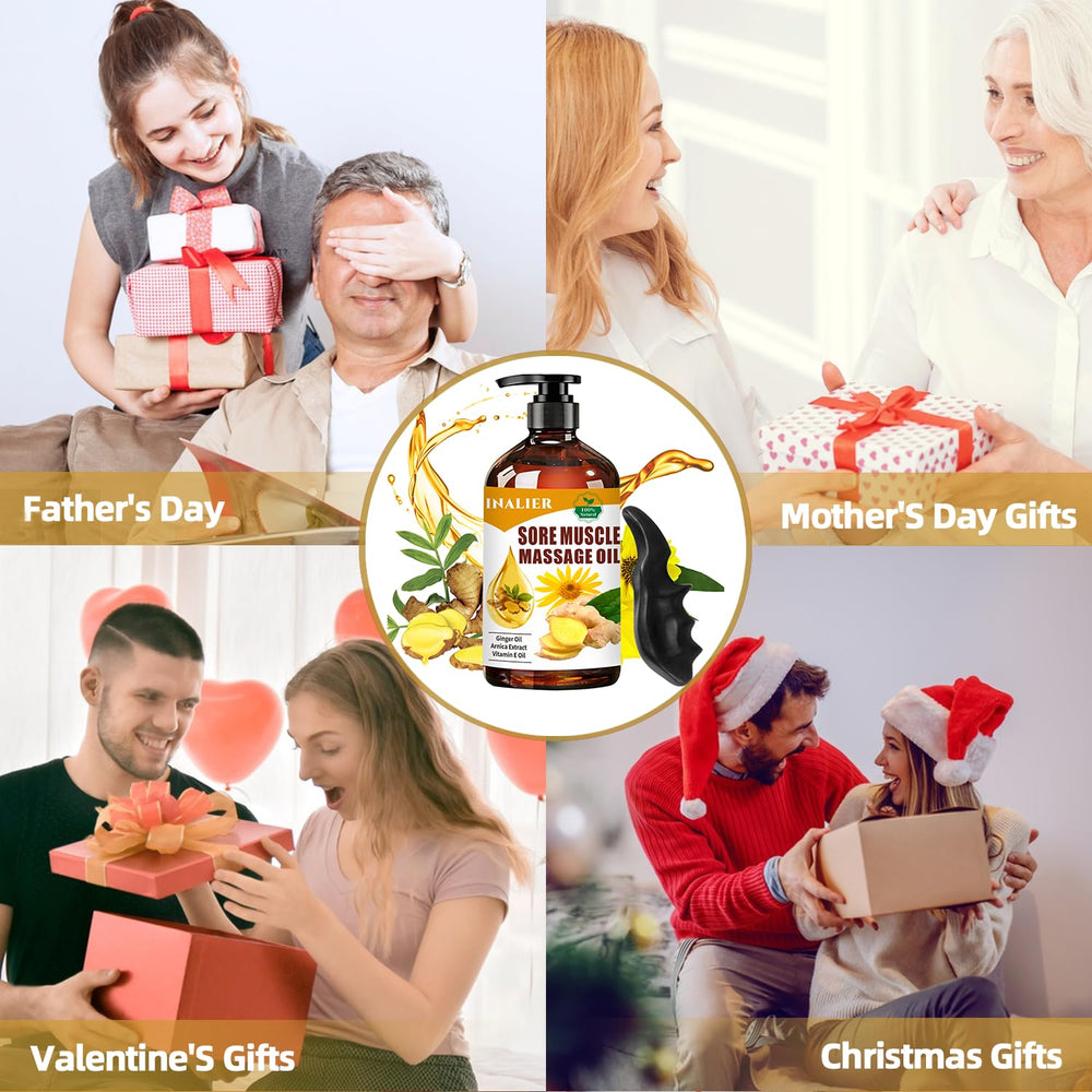 INALIER Sore Muscle Oil enhances spa nights at home.