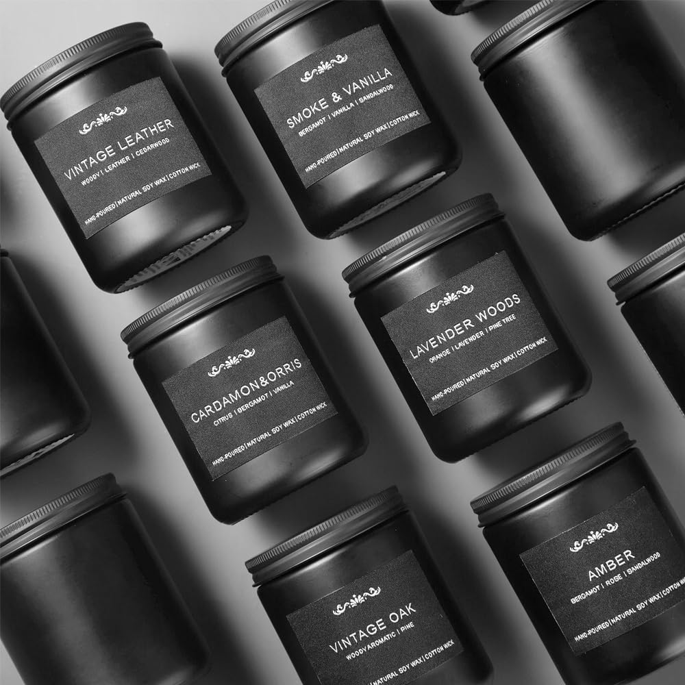 Inayou Vintage Leather candle: rich leather notes for a masculine ambiance