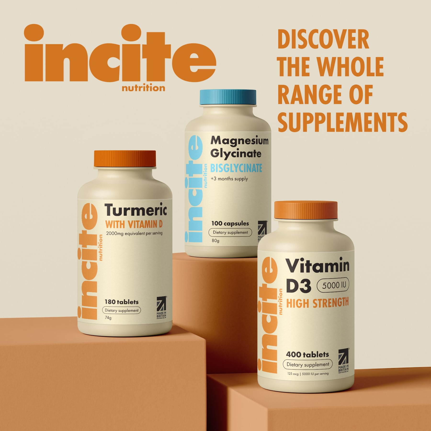 Incite Nutrition Vitamin D3 5000iu sunlit lifestyle scene for daily wellness.