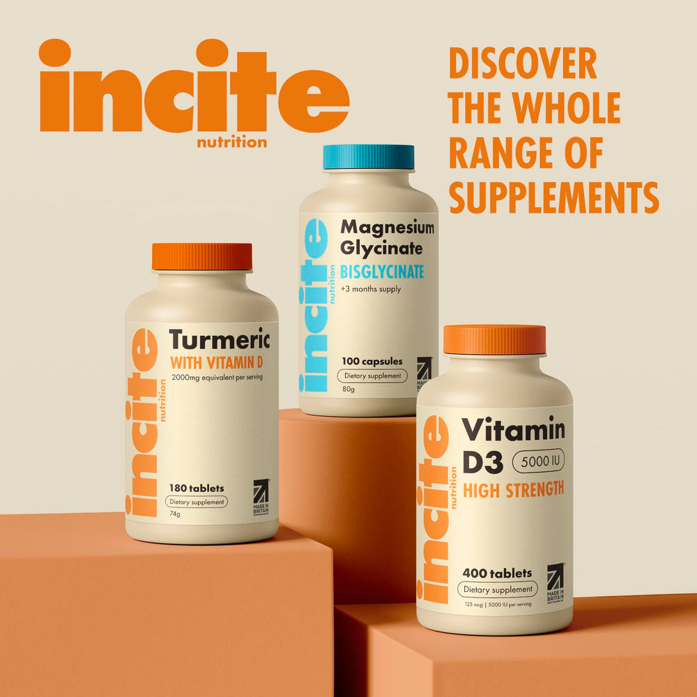 Incite Nutrition Vitamin D3 5000iu sunlit lifestyle scene for daily wellness.