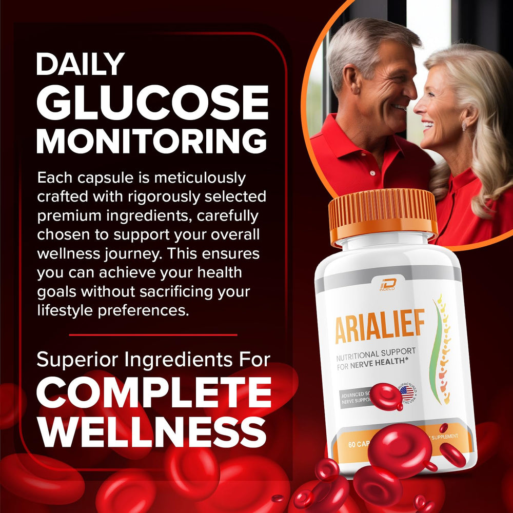 Indelo Arialief advanced formula pack, comprehensive daily health support.